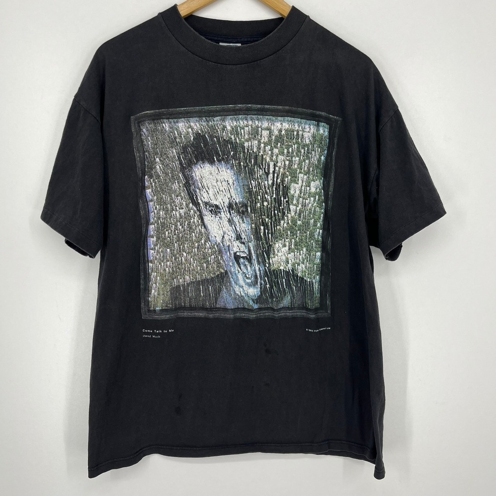 Vintage 1992 Peter Gabriel Secret World Tour Shirt XL David Mach Come Talk To Me